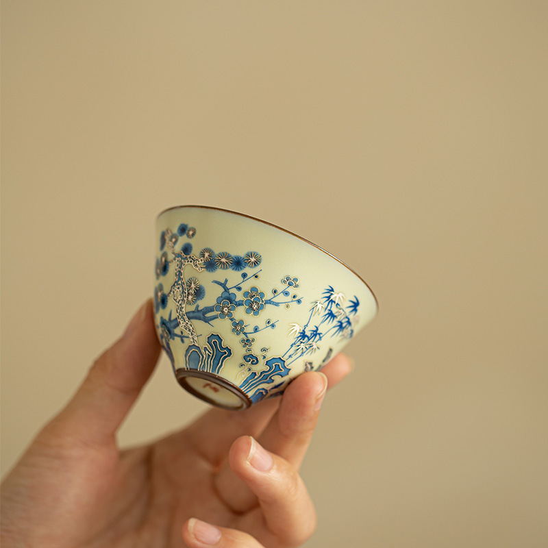 Office Technician - Ręcznie malowana filiżanka do herbaty Jingdezhen,