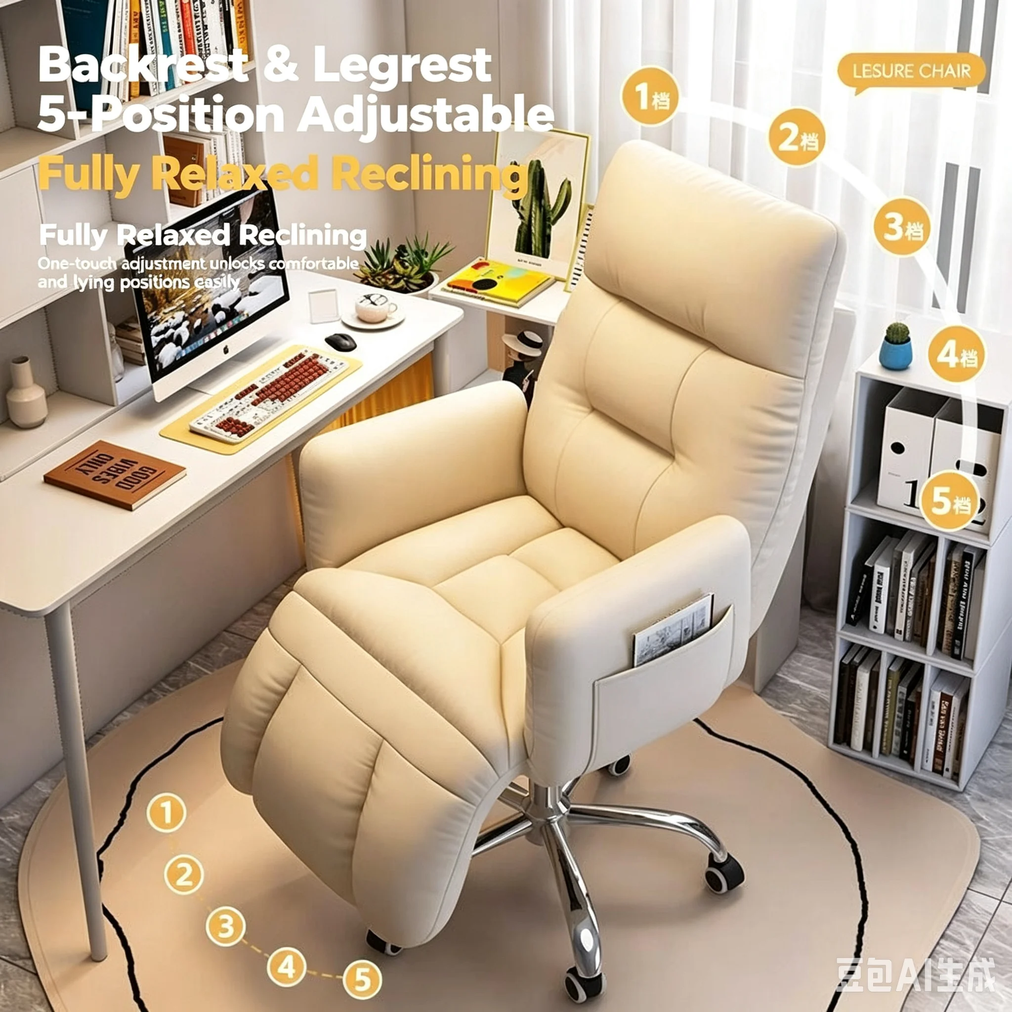 Regulowane krzesło biurowe z 5 – Office Tech Gear recenzja i cena