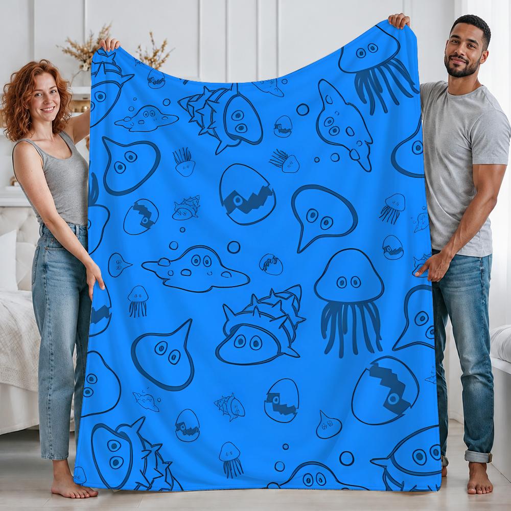 Uroczy koc z motywem gry Slime – Office Quest recenzja i cena