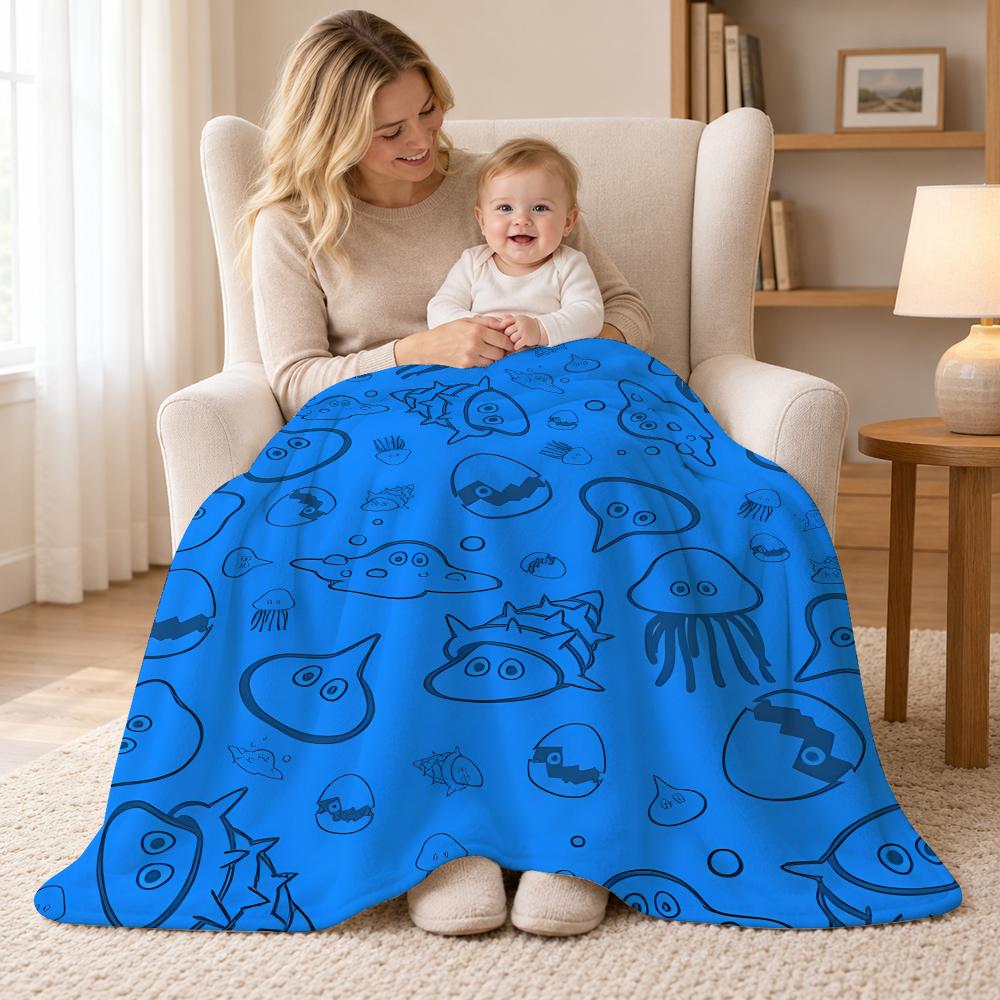 Uroczy koc z motywem gry Slime – Office Quest recenzja i cena
